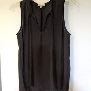 Sheer, black blouse, Monteau